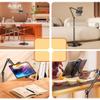 Adjustable Tablet Floor Stand Universal 360 Rotatable Metal Tablet Holder Phone Stand with Heavy Metal Base,Cell Phone & Tablet Stand for Floor view 3
