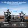 Fodsports FX7 10-Rider Mesh Motorcycle Bluetooth Headset, Smart APP Control, Dual Chips V5.4 Helmet Communication System Intercom with Audio Multitasking, Music Share & FM, IP67 Waterproof, 1 Pack view 2