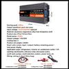 dosiwlatever Low Loss Voltage Converter Pure Sine Wave Inverter 12V/24V/48V/60V/72V DC to 220V AC 4000W 5000W 6000W High Power Power Inverter, LCD Screen/Dual AC Outlets, for Home/Commercial,60V4000W view 2