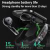Smart Watch with Earbuds, 2.01 Inch HD Touch Screen Smart Watch for Men Women, Bluetooth Call Fitness Watch for iOS for Android (Black Steel) view 3