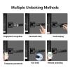 Fingerprint Door Lock, 5 in 1 Keyless Entry Door Lock with Handle, Keypad & App Control, Smart Door Lock, Biometric Door Lock for Front Door, Home, Bedroom, Office, Apartment view 2