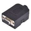 2Pcs DB9 Screw Type 9 Pin Serial to Terminal Female Connector with Protective Case for PCB Projects,Compact Housing,Ideal On Site Debugging and view 2