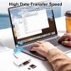 5 in 1 USB-C TF/SD Card Reader, Memory Card Reader Adapter for USB Flash Disk/Mouse/Keyboard/Camera view 2