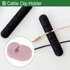 Motoforti Universal Cable Holder Clip Cable Clip Cord Management Organizer, 30.5x21x14mm, Durable, Silicone, Pink for Car Dashboard TV PC Laptop Office Desk view 2