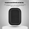 Acouto 4PCS Bass Speaker Plate Passive Auxiliary Bass Rubber Vibration Plate Oval Subwoofer Passive (Rectangular 65 * 45 Black) view 2