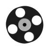 Acouto Turntable Metal Disc Stabilizer Record Clamp Wooden Record Stand Records Albums view 2
