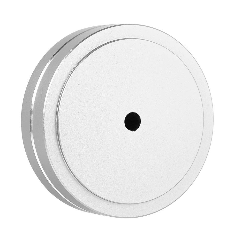 Acouto Aluminum Alloy Amplifier Feet Pad Speaker HiFi Isolation Damper Pad Speaker Isolation Pad Aluminum Alloy Turntable Isolation Feet (Silver)