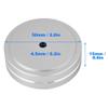 Acouto Aluminum Alloy Amplifier Feet Pad Speaker HiFi Isolation Damper Pad Speaker Isolation Pad Aluminum Alloy Turntable Isolation Feet (Silver) view 3