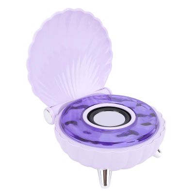 Bewinner Bluetooth Speaker with Night Light, Battery Powered Wireless Stereo Speaker for Bedroom Decor and Relaxation, Violet