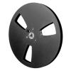 1/4 7 Inch Empty Tape Reel, 3 Holes Open Reel Sound Tape for Nab Flange, Aluminum Alloy Universal Takeup Reel Small Hub for Reel to Reel Tape Player (Black) view 1