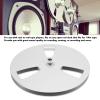 1/4 7 Inch Empty Tape Reel, 3 Holes Open Reel Sound Tape for Nab Flange, Aluminum Alloy Universal Takeup Reel Small Hub for Reel to Reel Tape Player (Silver) view 4