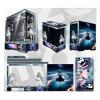 Computer Cases, Mid-Tower PC Gaming Case ATX/M-ATX/ITX - Front I/O TPYE-C Port - Tempered Glass- 10 Fan Installation Position - Water Cooling Installation Ready view 1