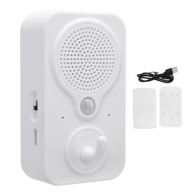 Motion Activated Sound Player, Welcome Doorbell DIY Voice Recordable PIR Infrared Motion Sensor Activated Voice Player, Body Detector for Door Greeter, Entry Alert