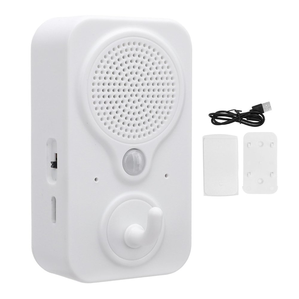 Motion Activated Sound Player, Welcome Doorbell DIY Voice Recordable PIR Infrared Motion Sensor Activated Voice Player, Body Detector for Door Greeter, Entry Alert