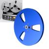 1/4 7 Inch Empty Tape Reel, 3 Holes Nab Open Reel Sound Tape for TEAC for Revox Studer, Aluminum Alloy Take Up Reel to Reel Small Hub for Recording (Blue) view 2