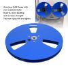 1/4 7 Inch Empty Tape Reel, 3 Holes Nab Open Reel Sound Tape for TEAC for Revox Studer, Aluminum Alloy Take Up Reel to Reel Small Hub for Recording (Blue) view 3