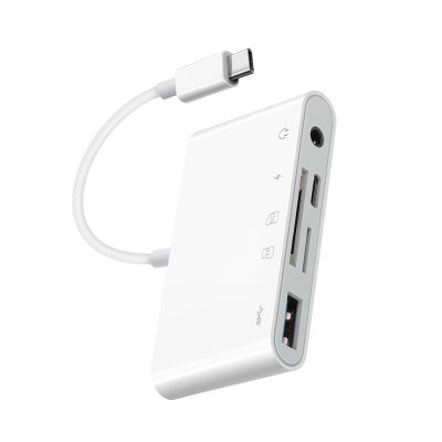 5-in-1 Memory Card Reader, USB-C 5 in 1 Hub Adapter Converter, TF/SD Card Reader for USB Flash Disk/Mouse/Keyboard/Camera