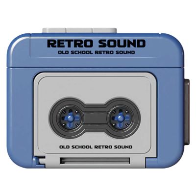 Creative Mini Tape Recorder Keychain, Retro Recorder Tape Keychain, with 3 Song Part, Can Record 15s, Couple Gift for Birthday Valentine's Day Christmas