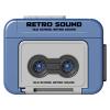 Creative Mini Tape Recorder Keychain, Retro Recorder Tape Keychain, with 3 Song Part, Can Record 15s, Couple Gift for Birthday Valentine's Day Christmas view 1