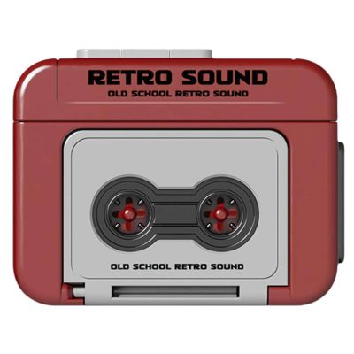 Creative Mini Tape Recorder Keychain, Retro Recorder Tape Keychain, with 3 Song Part, Can Record 15s, Couple Gift for Birthday Valentine's Day Christmas