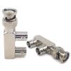 2PCS BNC Tee Splitter Coax Adaper, BNC Male to Dual BNC Female Coax Connector, Low Loss BNC Splitter F Shape 3 Ways BNC Tee Connector Adapter for FPV Antennas, CB Radio, Coaxial Cable view 1