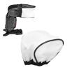 Flash Bounce Softbox, Silver Lining Softening Light Camera Softbox Diffuser for Photography view 3