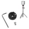 Cold Shoe Mount Adapter, 1/4 in Screw Hole 1/4in Cold Shoe Mount Adapter Stable Aluminum Alloy Double Sided Switch for Camera Cage view 3
