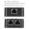 Desktop Ethernet Splitter, Exquisite 1 in 2 Out 2 Port Gigabit Switch PoE Extender Switch 10 100 1000Mbps Safe for Cat5 view 4