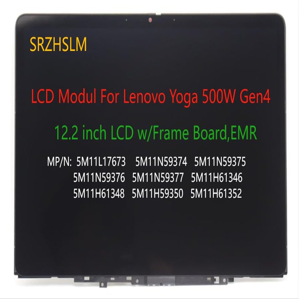12.2" LCD Modul for Lenovo 500w Yoga Gen 4 82VQ 82VR LCD Touch Screen Digitizer Assembly MP/N 5M11N59374
