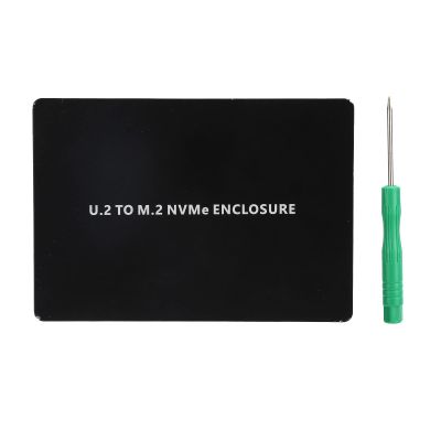 2.5In PCIE3.0 NVME M.2 to U.2 SSD Enclosure, Aluminum Shell HDD Adapter Card SFF8639, Fast Transmission, Hot Swappable, No Driver Required, for High Performance Solid State Driv