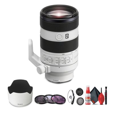 Sony FE 70-200mm f/4 Macro G OSS II Full-Frame Compact Telephoto Zoom Lens (Sony E) (SEL70200G2) + Filter Kit + Cap Keeper + Cleaning Kit (Renewed)