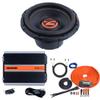 Memphis MJP1222 12" Dual 2 Ohm MOJO Pro Subwoofer with a MJP1000.1 1000W Monoblock Amplifier 4 ga Wire Kit view 1