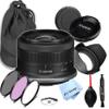 Canon RF-S 18-45mm f/4.5-6.3 is STM Lens (Canon RF),3 Piece Filter Kit, Lens Pouch,Hood and More (11pc) (Renewed) view 1