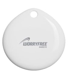 MFi Certified Wireless Anti-Loss Device, Waterproof Tracker with Replaceable Battery for iPhone (1Pc-White)