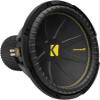 KICKER Subwoofer and Grille Package of 2 Items: 15" CompC Subwoofer DVC 4-ohm with ABS Grille - 50CWCD154 Sub & 43CWR15G Grill view 3