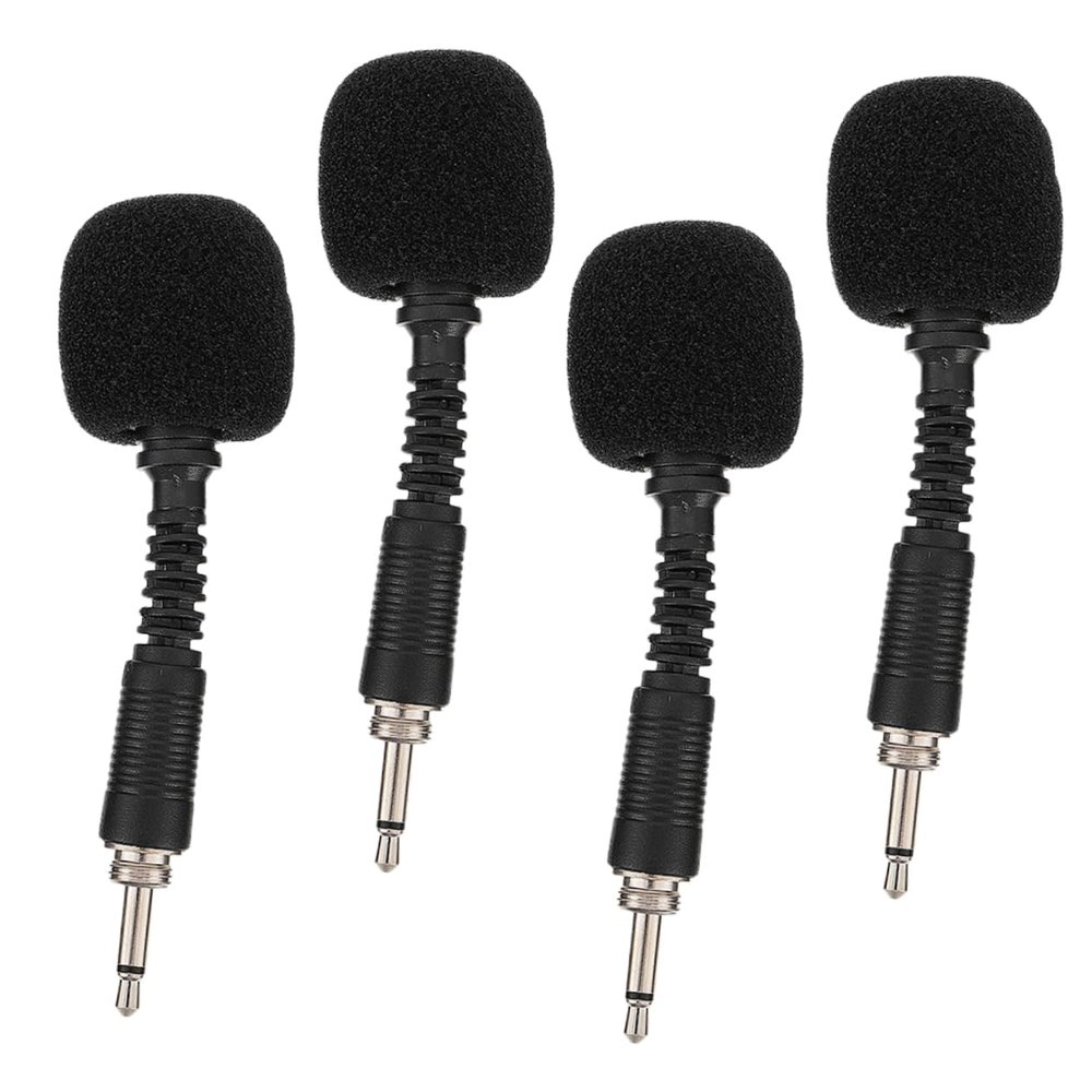 BIUDECO 4pcs Professional Microphone for Live Streaming Recording Karaoke and Conference Mini Noise-canceling Mic Pole Thread for Easy Connection to Phones and Computers