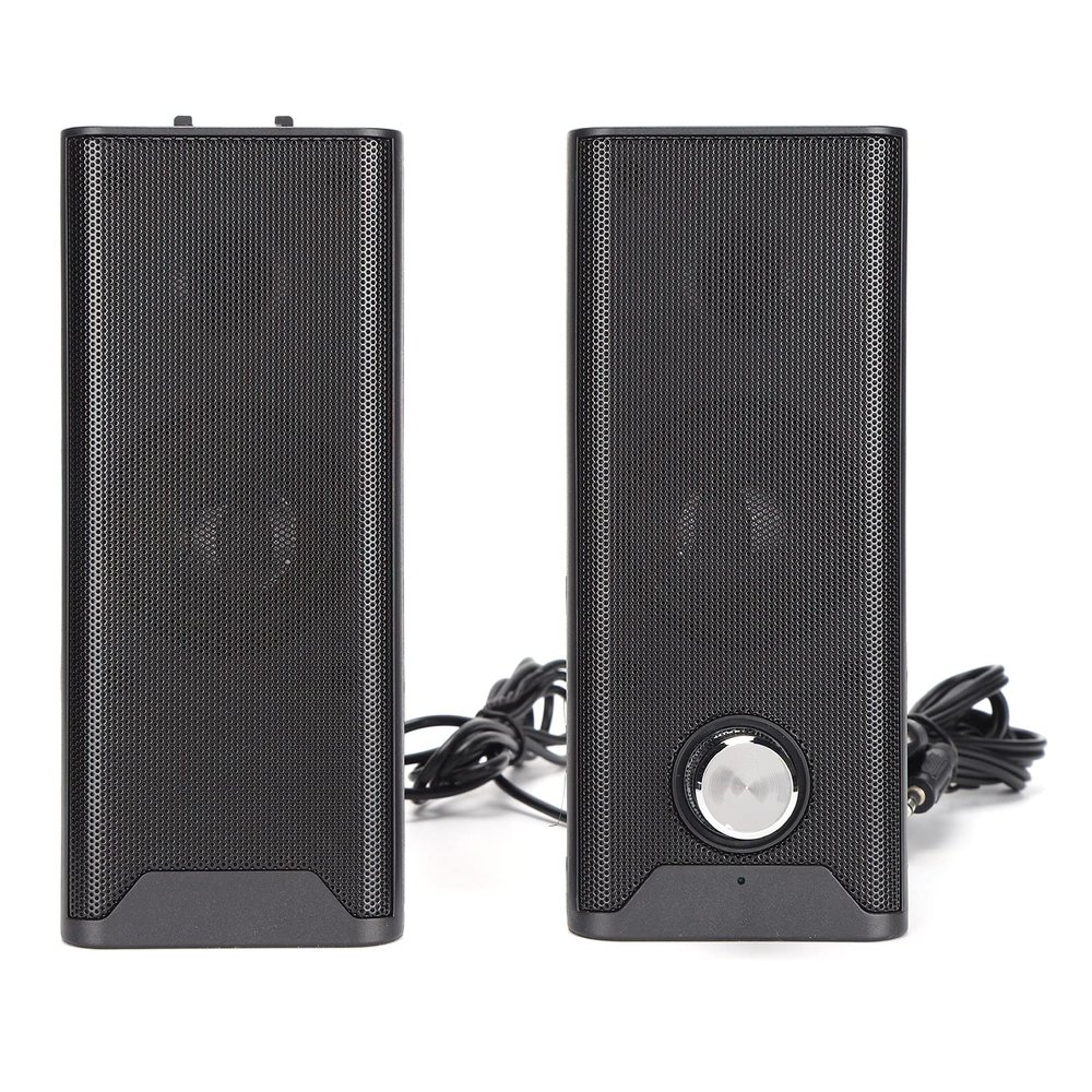 Enlybee Computer Speakers Wired Multimedia Mini Strip Desktop Stereo with Subwoofer, 2.0 Channel HiFi Sound Quality, 360 Panoramic Audio for Home Laptop, Antimagnetic Design