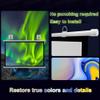 HVENNUXXG 30" 40" 50" 60" 72" Projection Screen, Manual Pull Down Projector Screen, Home Theater Movie Screen, 4K Ultra HD, Anti-Crease, Easy Roll Up(72 Inch (4:3)) view 2