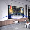 HVENNUXXG 30" 40" 50" 60" 72" Projection Screen, Manual Pull Down Projector Screen, Home Theater Movie Screen, 4K Ultra HD, Anti-Crease, Easy Roll Up(72 Inch (4:3)) view 4