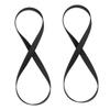 CAXUSD 2pcs Cassette Tape Rubber Belts for Recorders Cd DVD Drives and Steady Replacement Straps for Audio Devices Diameter Black view 1