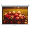 60 Inch Manual Pull Down Projector Screen with Auto-Locking, for Movie Home Theater Cinema Office view 1