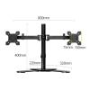 mengli-99 Monitor Mount Dual Monitor Desk Stand, Free-Standing Monitor Mount for 2 Screens up to 27 Inch, Fully Adjustable Dual Monitor Stand with Max VESA 100x100mm Monitor Stand view 2