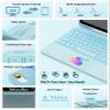 CHESONA for iPad 10th Generation Case with Keyboard, 7 Color Backlight, Multi-Touch Trackpad, Flip Stand Case with Pencil Holder, 2 Wireless Channels for iPad (A16) 11th/10th Gen (2025/2022), Sky Blue view 3