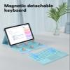 CHESONA for iPad 10th Generation Case with Keyboard, 7 Color Backlight, Multi-Touch Trackpad, Flip Stand Case with Pencil Holder, 2 Wireless Channels for iPad (A16) 11th/10th Gen (2025/2022), Sky Blue view 4