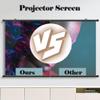 120'' Projector Screen Roll-Down Retractable, 16:9 Format, for Home Cinema Theater Presentation Education Outdoor Indoor(110in(256x151cm)) view 2