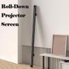 120'' Projector Screen Roll-Down Retractable, 16:9 Format, for Home Cinema Theater Presentation Education Outdoor Indoor(110in(256x151cm)) view 3