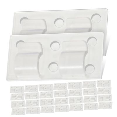 Outanaya 50pcs Lightweight Sturdy Wire Fixer Clips Cord Keepers for Power Cord Holder Organize Your Space Efficiently