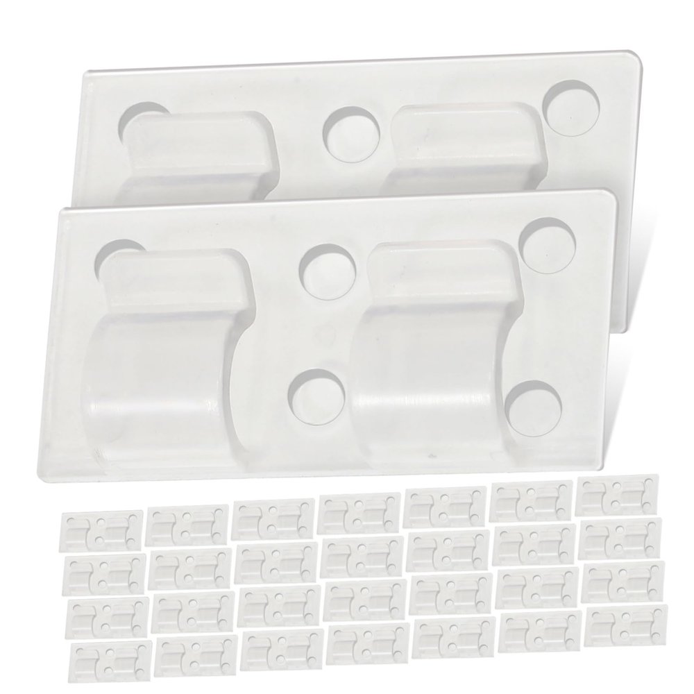 Outanaya 50pcs Lightweight Sturdy Wire Fixer Clips Cord Keepers for Power Cord Holder Organize Your Space Efficiently