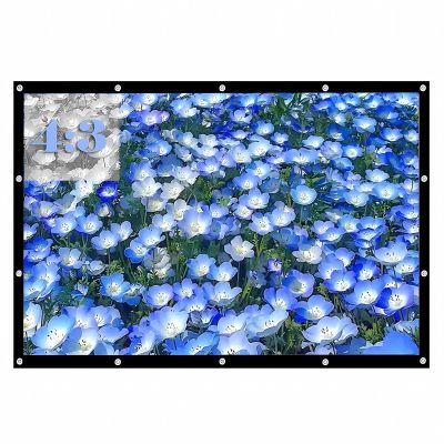 Portable 4:3 Projector Screen, Foldable Anti-Crease Projection Movie Screen, for Outdoor Indoor Home Theater(133in(270x203cm))