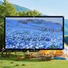 Portable 4:3 Projector Screen, Foldable Anti-Crease Projection Movie Screen, for Outdoor Indoor Home Theater(133in(270x203cm)) view 2